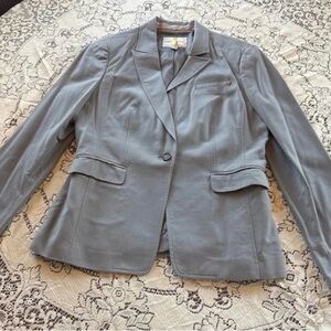 Banana Republic Elegant Gray Suit Jacket